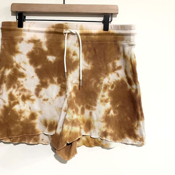 MATE the Label Ginger Cream Tie Dye Organic Thermal Shorts - Extra Large - Picture 3 of 4